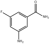 3-氨基-5-氟苯甲酰胺 结构式
