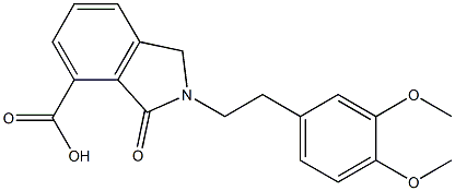 2-[2-(3,4-DIMETHOXY-PHENYL)-ETHYL]-3-OXO-2,3-DIHYDRO-1H-ISOINDOLE-4-CARBOXYLIC ACID 结构式