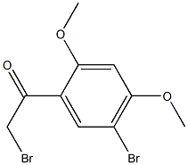 2-BROMO-1-(5-BROMO-2,4-DIMETHOXYPHENYL)ETHANONE 结构式