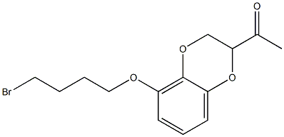 1-[5-(4-BROMO-BUTOXY)-2,3-DIHYDRO-BENZO[1,4]DIOXIN-2-YL]-ETHANONE 结构式