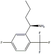 (1R)-1-[5-FLUORO-2-(TRIFLUOROMETHYL)PHENYL]BUTYLAMINE 结构式