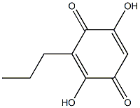 2,5-DIHYDROXY-3-PROPYL-[1,4]BENZOQUINONE 结构式