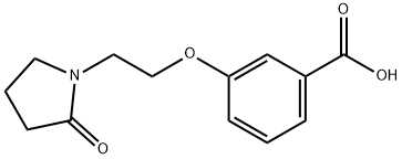 3-[2-(2-OXO-PYRROLIDIN-1-YL)-ETHOXY]-BENZOIC ACID 结构式