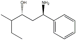 (1R,3R)-1-AMINO-4-METHYL-1-PHENYLHEXAN-3-OL 结构式