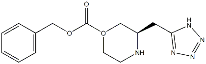 (R)-1-CBZ-3-(1H-TETRAZOL-5-YLMETHYL)MORPHOLINE 结构式