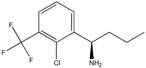 (1R)-1-[2-CHLORO-3-(TRIFLUOROMETHYL)PHENYL]BUTYLAMINE 结构式