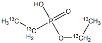 Ethyl hydrogen ethylphosphonate (13C4) 结构式