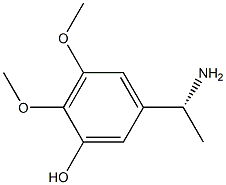 5-((1R)-1-AMINOETHYL)-2,3-DIMETHOXYPHENOL 结构式