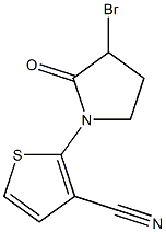 2-(3-BROMO-2-OXOPYRROLIDIN-1-YL)THIOPHENE-3-CARBONITRILE 结构式