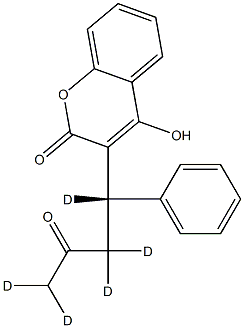 华法林-D5-(S) 结构式