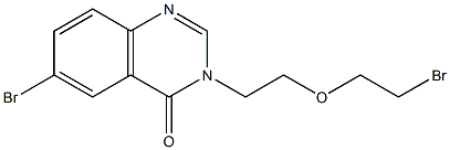 3-[2-(2-BROMO-ETHOXY)-ETHYL]-6-BROMO-3H-QUINAZOLIN-4-ONE 结构式