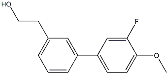 3-(3-FLUORO-4-METHOXYPHENYL)PHENETHYL ALCOHOL 结构式