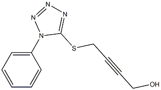 4-[(1-PHENYL-1H-TETRAZOL-5-YL)THIO]BUT-2-YN-1-OL 结构式