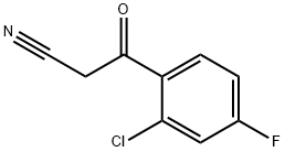 2-氯-4氟苯甲酰乙腈 结构式