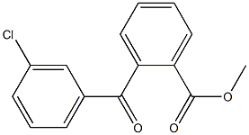 METHYL 2-(3-CHLOROBENZOYL)BENZOATE 结构式