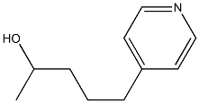 5-PYRIDIN-4-YL-PENTAN-2-OL 结构式