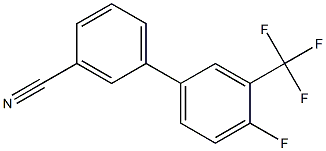 4'-FLUORO-3'-TRIFLUOROMETHYL-BIPHENYL-3-CARBONITRILE 结构式
