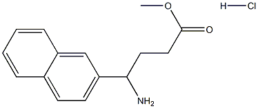 4-Amino-4-naphthalen-2-yl-butyric acid methyl ester hydrochloride 结构式