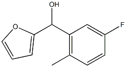 3-FLUORO-6-METHYLPHENYL-(2-FURYL)METHANOL 结构式