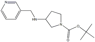 1-BOC-3-[(PYRIDIN-3-YLMETHYL)-AMINO]-PYRROLIDINE 结构式