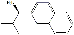 (1R)-2-METHYL-1-(6-QUINOLYL)PROPYLAMINE 结构式