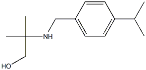 2-((4-ISOPROPYLBENZYL)AMINO)-2-METHYLPROPAN-1-OL 结构式