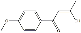 (2Z)-3-HYDROXY-1-(4-METHOXYPHENYL)BUT-2-EN-1-ONE 结构式