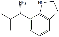 (1S)-1-INDOLIN-7-YL-2-METHYLPROPYLAMINE 结构式