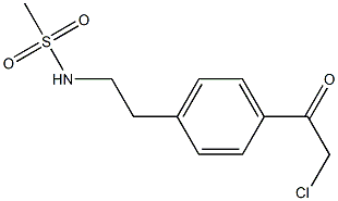 N-[2-[4-(2-CHLOROACETYL)PHENYL]ETHYL]METHANESULFONAMIDE 结构式