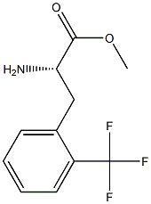 METHYL (2S)-2-AMINO-3-[2-(TRIFLUOROMETHYL)PHENYL]PROPANOATE 结构式