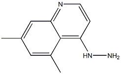 5,7-DIMETHYL-4-HYDRAZINOQUINOLINE 结构式