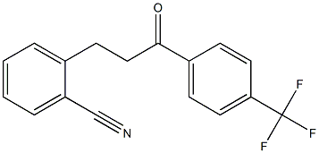 3-(2-CYANOPHENYL)-4'-TRIFLUOROMETHYLPROPIOPHENONE 结构式