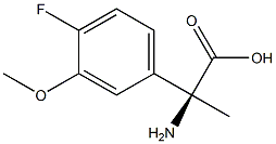 (2S)-2-Amino-2-(4-fluoro-3-methoxyphenyl)propanoic acid 结构式