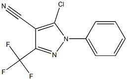 5-Chloro-4-cyano-1-phenyl-3-(trifluoromethyl)pyrazole 结构式