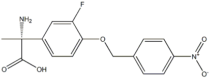 (2R)-2-AMINO-2-(3-FLUORO-4-[(4-NITROPHENYL)METHOXY]PHENYL)PROPANOIC ACID 结构式