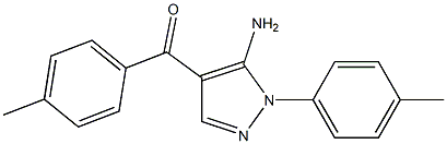 (5-AMINO-1-P-TOLYL-1H-PYRAZOL-4-YL)(P-TOLYL)METHANONE 结构式