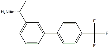 (1R)-1-(3-[4-(TRIFLUOROMETHYL)PHENYL]PHENYL)ETHYLAMINE 结构式