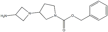 3-(3-AMINO-AZETIDIN-1-YL)-PYRROLIDINE-1-CARBOXYLIC ACID BENZYL ESTER 结构式