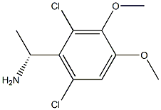 (1R)-1-(2,6-DICHLORO-3,4-DIMETHOXYPHENYL)ETHYLAMINE 结构式