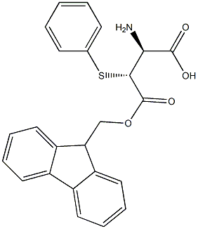 FMOC-(S)-PHENYL-D-CYS 结构式