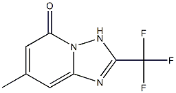 7-METHYL-2-(TRIFLUOROMETHYL)[1,2,4]TRIAZOLO[1,5-A]PYRIDIN-5(3H)-ONE 结构式