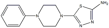 5-(4-PHENYLPIPERAZIN-1-YL)-1,3,4-THIADIAZOL-2-AMINE 结构式