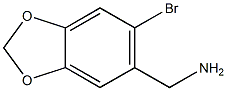 (6-BROMO-BENZO[1,3]DIOXOL-5-YL)-METHYLAMINE 结构式