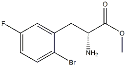 METHYL (2R)-2-AMINO-3-(2-BROMO-5-FLUOROPHENYL)PROPANOATE 结构式