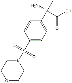 (2S)-2-AMINO-2-[4-(MORPHOLIN-4-YLSULFONYL)PHENYL]PROPANOIC ACID 结构式