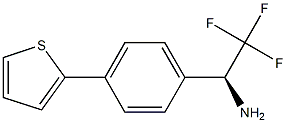 (1S)-2,2,2-Trifluoro-1-(4-(2-thienyl)phenyl)ethylamine 结构式