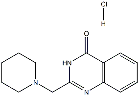 2-(PIPERIDIN-1-YLMETHYL)QUINAZOLIN-4(3H)-ONE HYDROCHLORIDE 结构式