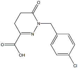 1-(4-CHLOROBENZYL)-6-OXO-1,4,5,6-TETRAHYDROPYRIDAZINE-3-CARBOXYLIC ACID 结构式