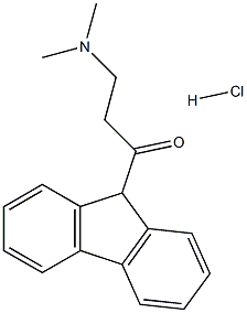 3-(DIMETHYLAMINO)-1-(9H-FLUOREN-9-YL)PROPAN-1-ONE HYDROCHLORIDE 结构式