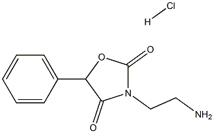 3-(2-AMINO-ETHYL)-5-PHENYL-OXAZOLIDINE-2,4-DIONE HYDROCHLORIDE 结构式